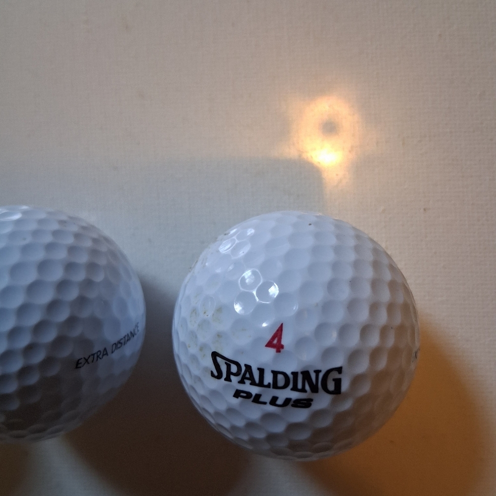 Three Rare Vintage Spalding plus 1,3 and 4 golf ball